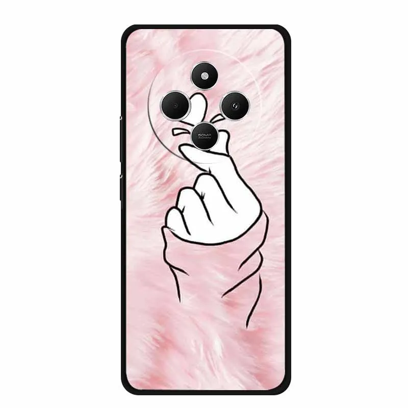 Sleek Black Silicone Shockproof Phone Case - Soft Protective Back Cover