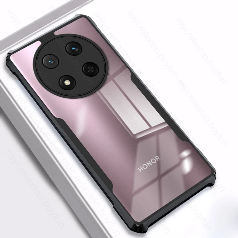 Clear Acrylic Shockproof Case for Magic7 Lite and Honor X9c 5G