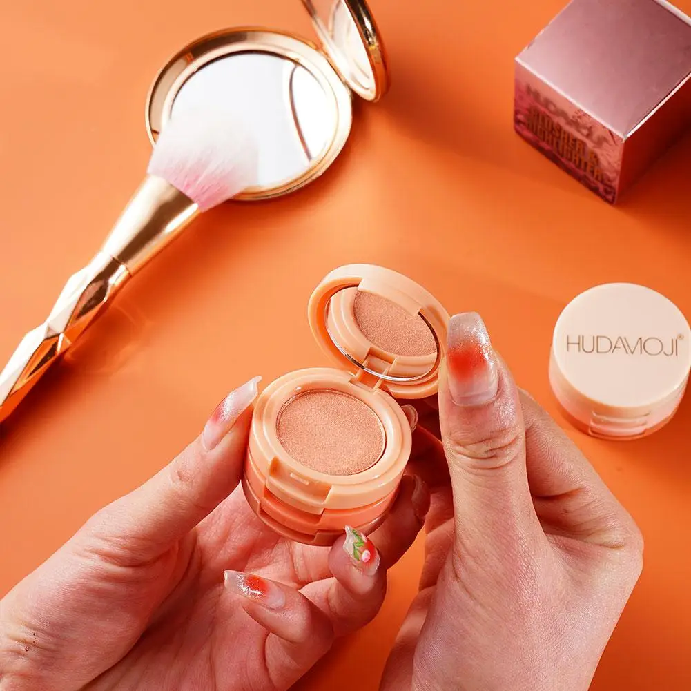 Highlighter Powder Palette 3 In 1 Waterproof Face Rouge Powder Natural Shiny Eyeshadow powder blusher blush powder blush plate facial blusher