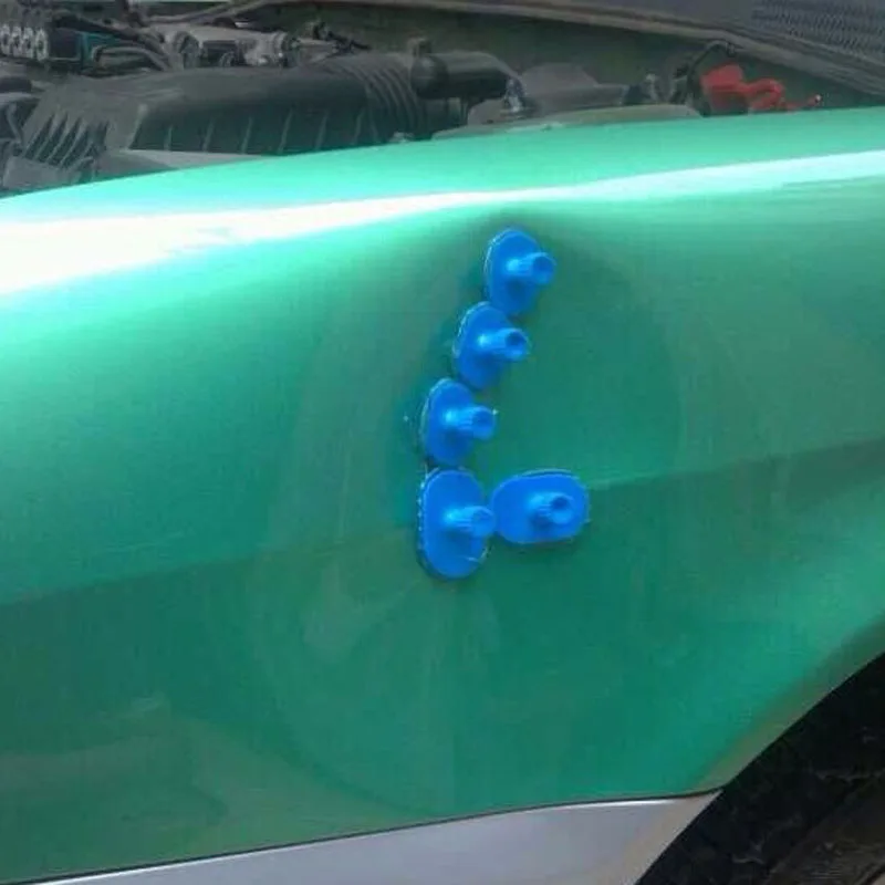 5pcs Car Dent Repair Gasket Glue Tabs Dent Lifter Paintless Free Sheet Metal Hail Pit Removal Puller Car Repair Tools