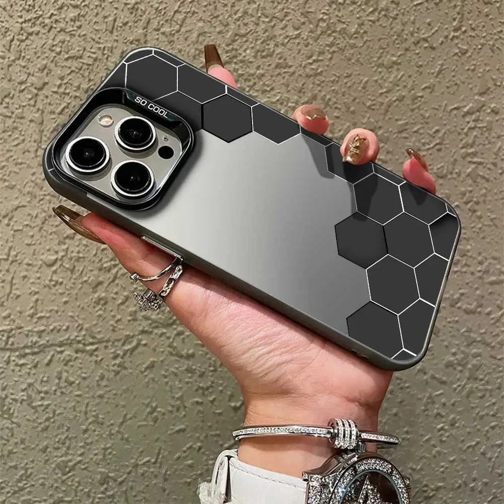 Sleek Silver IMD Phone Case - Stylish Protection