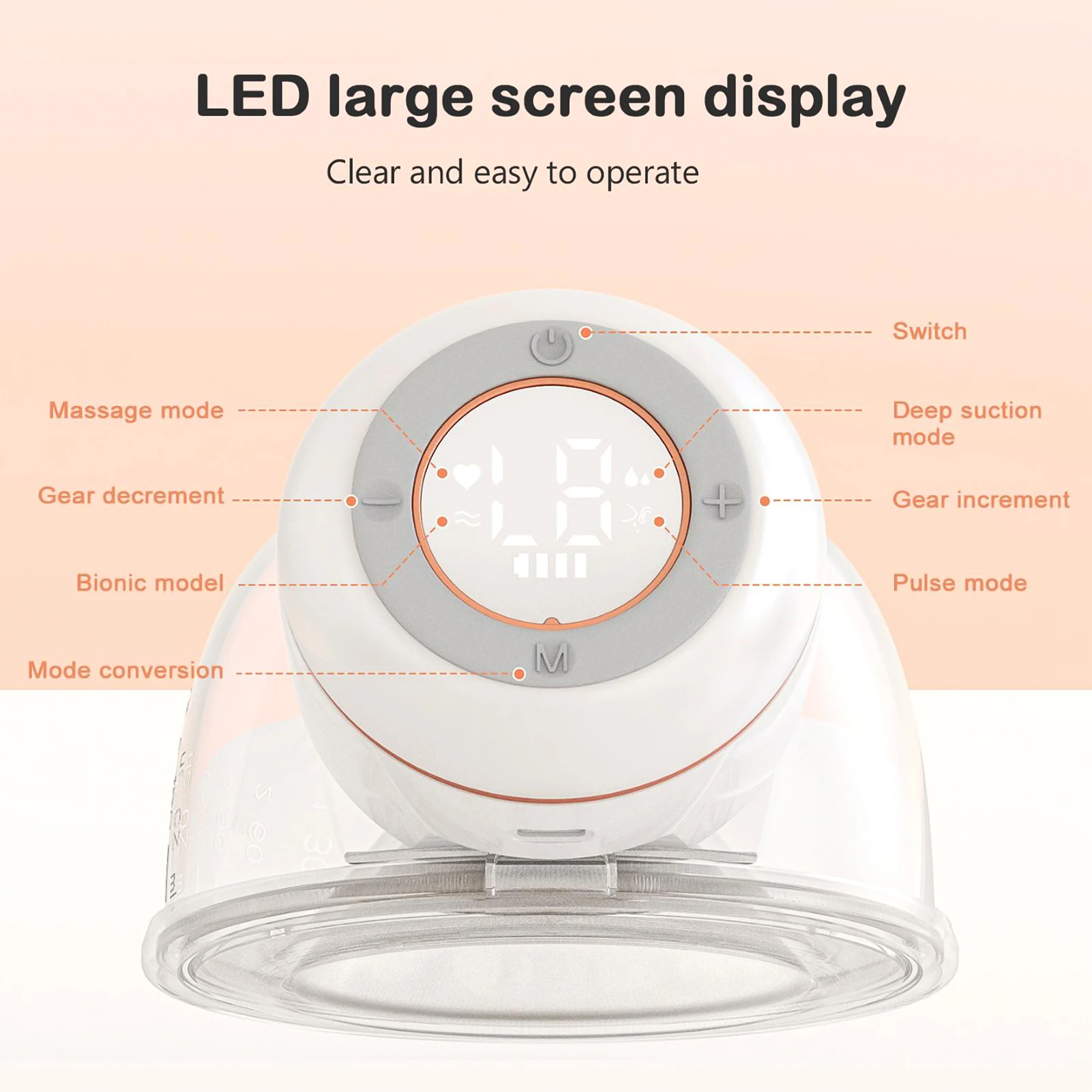 Wearable Breast Pump Hands Free Electric Portable Wearable Breast Pumps BPA-free Breastfeeding Milk Collector