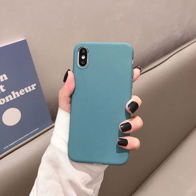 Vibrant Silicone Candy Color Soft Phone Case Cover