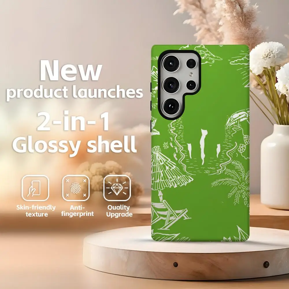 M-MonsterES Fashion Design Phone Case - Energy Drink 2-in-1 Glossy Shell