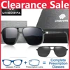 Bifocal Progressive Glasses Men Optical Prescription Eyeglasses Myopia Polarized Magnet Clip On Sunglasses Clear Anti Blue Lihgt
