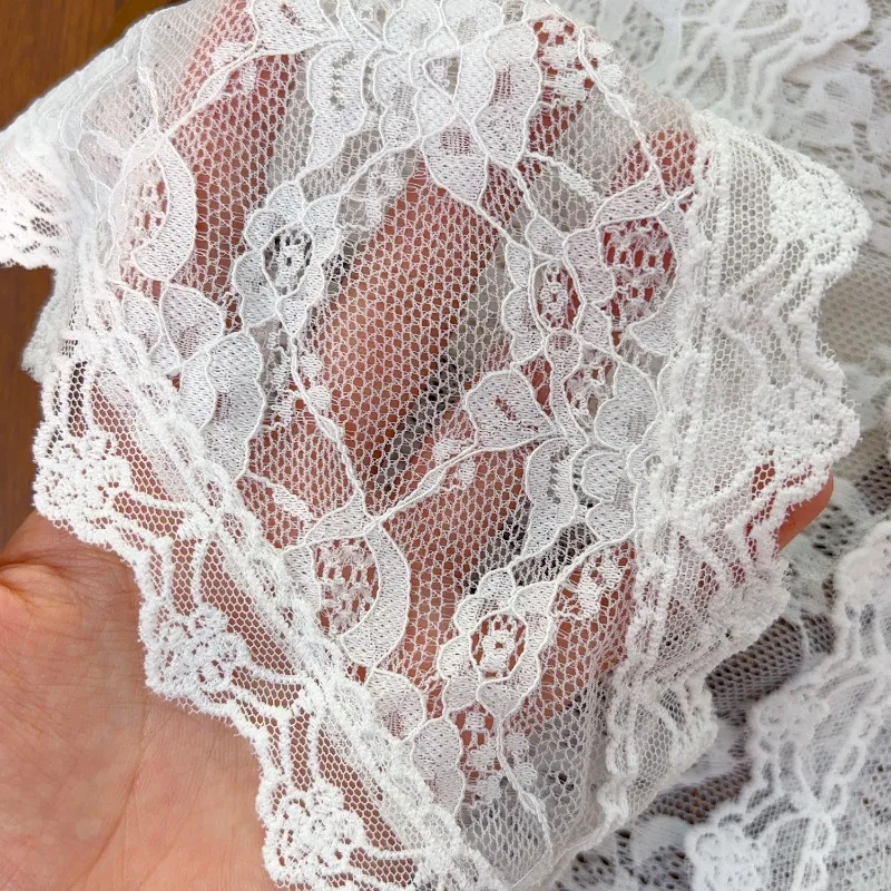 Lace Trim Bandana Triangle Scarf Delicate Ins Ruffled Lace Hair Scarf 2-in-1 Head Band Waist Accessory for Y2K Outfits Headscarf