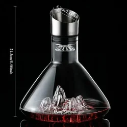 Elegant High Borosilicate Yamagata Glass Decanter (1pc 1500ml)