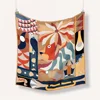 53cm Silk Square Scarf Women Satin Bandana Print Scarves Head Band Fashion Lady Hair Shawl Wrap Female Neckerchief Hijab 1