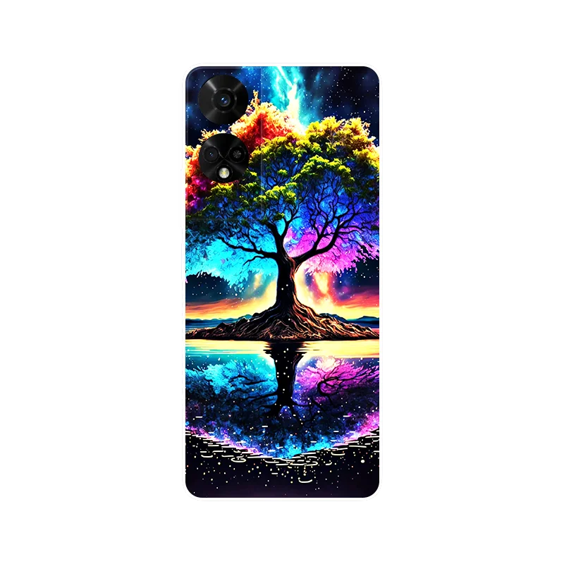 Panda Leaves Soft Silicone Phone Case - Bumper Back Cover
