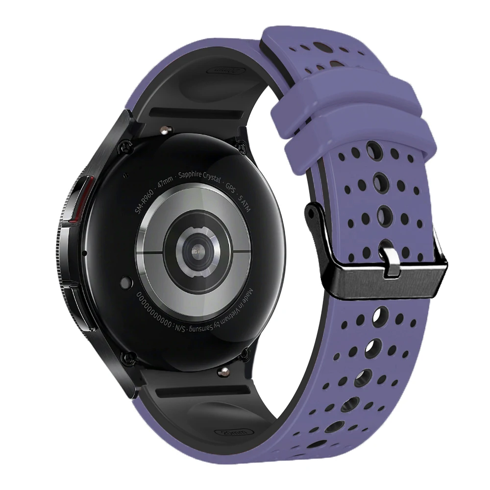 Breathable No-Gap Silicone Watch Strap