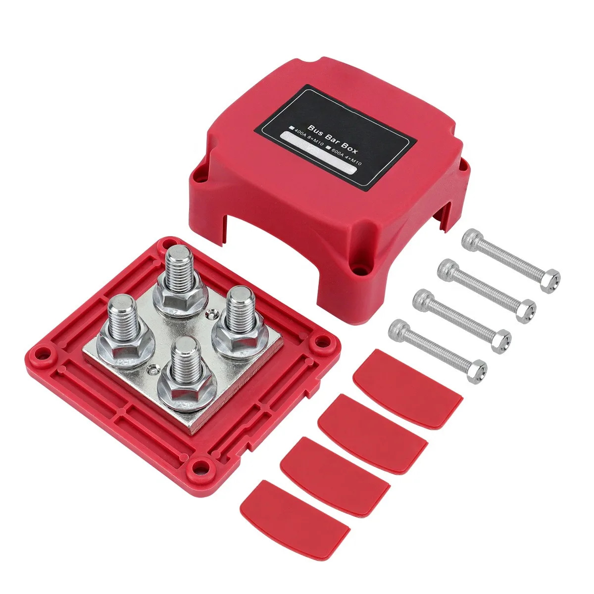 4XM10 Für Auto RV Marine Lkw Boot Heavy Duty 400A 48V Sammelschiene Verzinntes Kupfer Stromverteiler Block Boden Sammelschiene Box – Detail 4