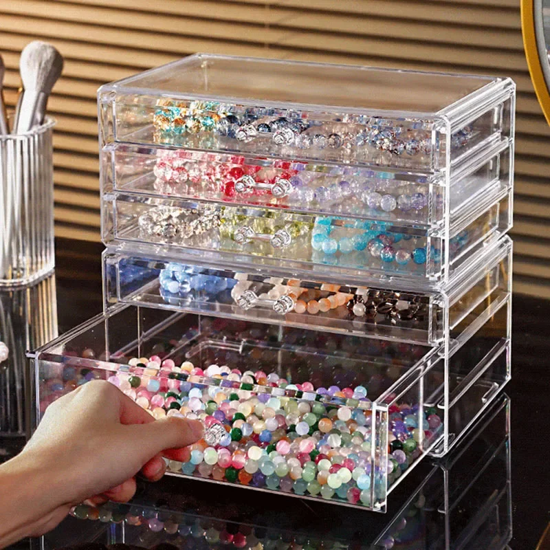 Acrylic Cosmetics Storage Box, Lipstick Storage Box, Desktop Drawer Makeup Storage Rack, Transparent Jewelry Box DROPSHIPPING 3