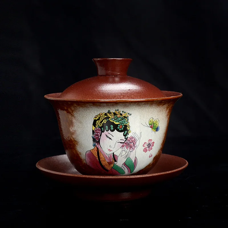 170cc Vintage Exquisite Ceramic Tea Cups Hand-painted Porcelain Master Cup Traditional Custom Teacup Chinese Tea Accessories