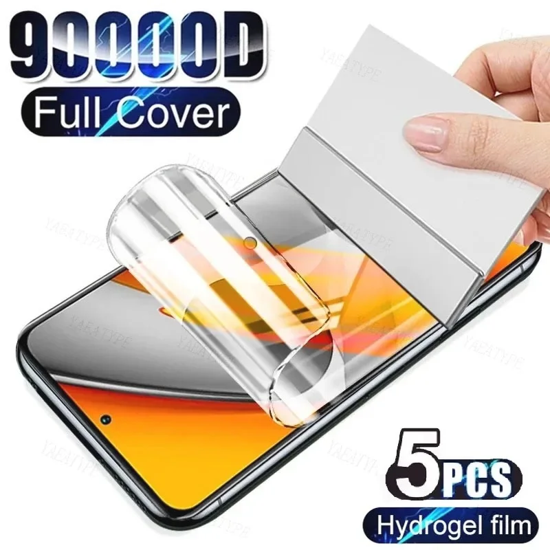 5 uds película de hidrogel para Honor 90 70 Lite Play 40S 40C 7T Pro X50i X6 5G X6a X7a Plus X8a X5 X6s X7 X8 X9 Protector de pantalla