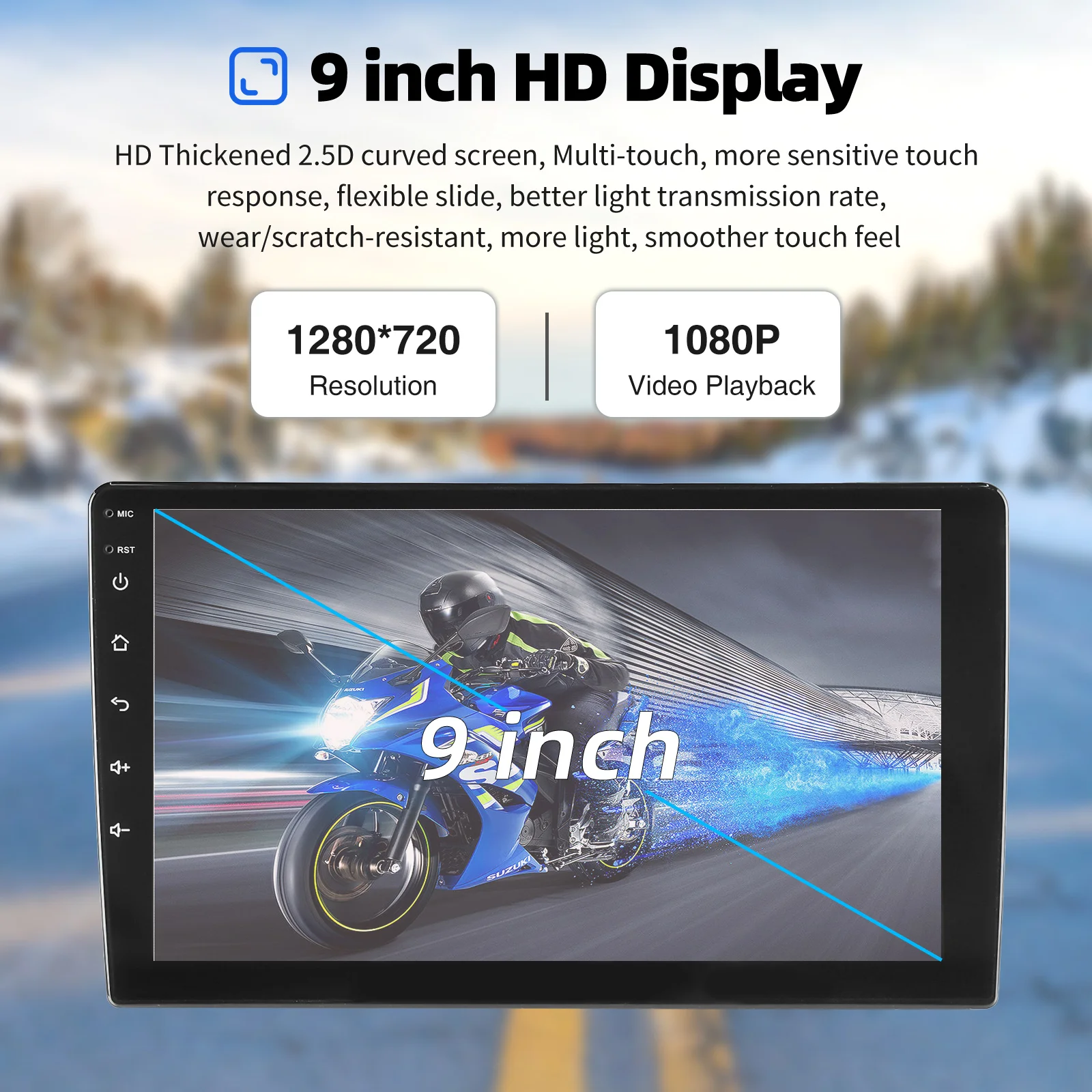 ESSGOO 9-Zoll Android 15 32G/64G Kabelloses Carplay für BMW 3er E46 1999-2005 M3 Autoradio GPS Navi FM BT RDS SWC WiFi USB – Detail 8
