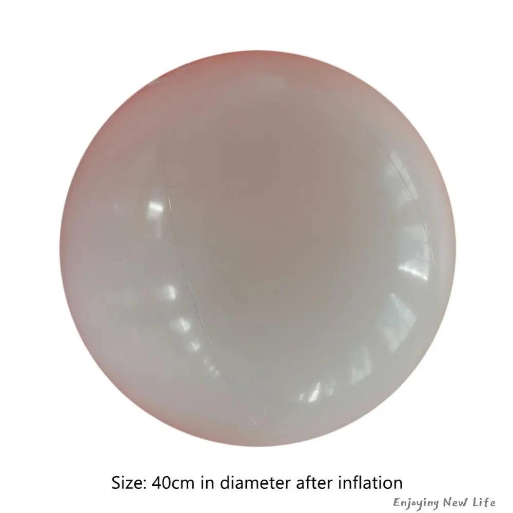 Description Picture 5 of item40cm Beach Inflated Ball Balloons Toy Swimming Pool Glowing Swimming Toy Water Game Sport LED Light Ball