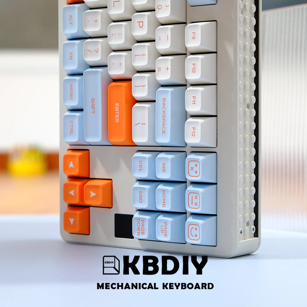 Kbdiy-teclas Iso Double Shot Salmão Perfil SA Pbt Double Shot Kit Faça Você Mesmo Barra de Espaço 7u 160 Teclas por Conjunto Teclado Mecânico Gmk - Imagem 6
