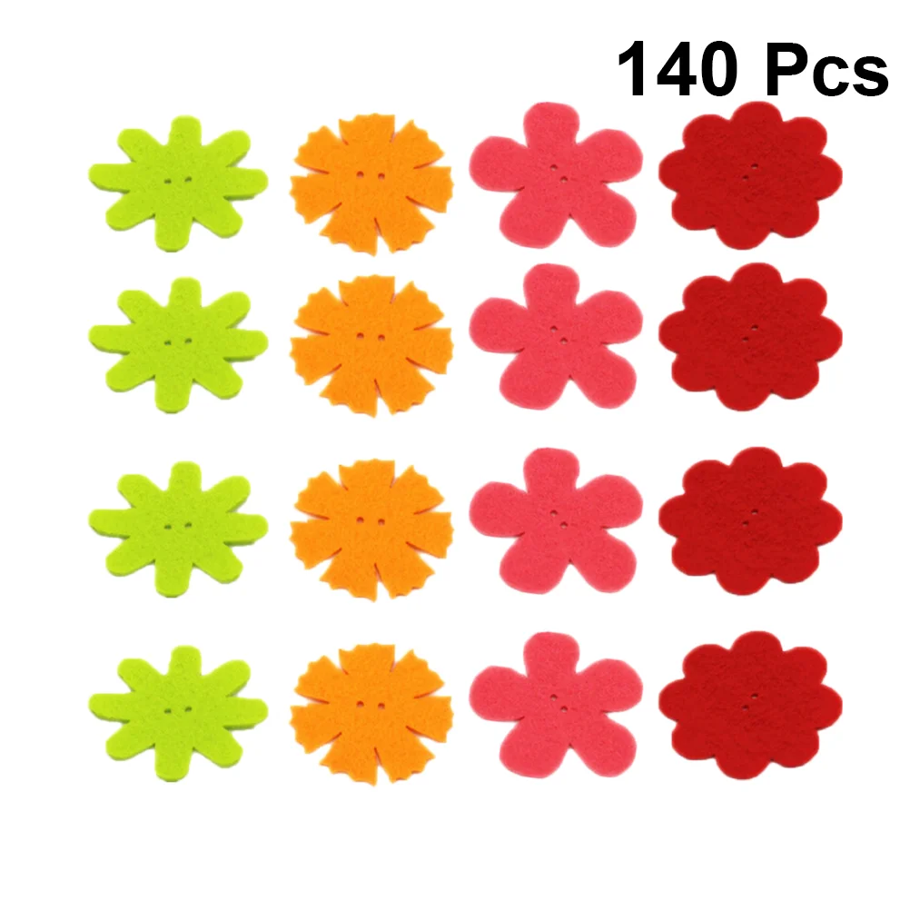 Adults Handmade DIY Flower Slices Nonwoven Craft Fabric Flowers Embellishments for Crafts Child craft fabric flowers