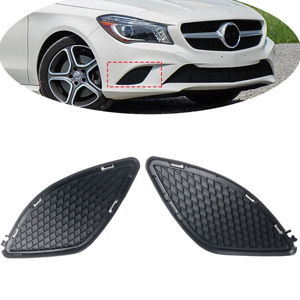 

​1 Pair Front Bumper Left & Right Mesh Grille Grid For MERCEDES-BENZ CLASS CLA250 A1178850422