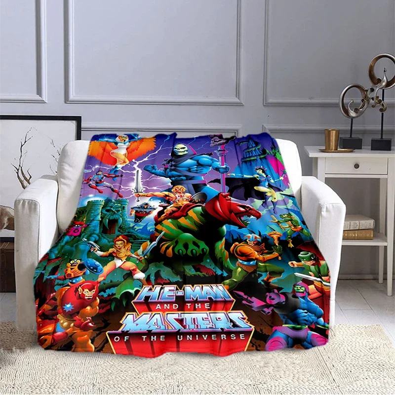 

Cartoon Masters of the Universe3D printed Hermann soft blanket, suitable for living room, bedroom, sofa, flannel blanket