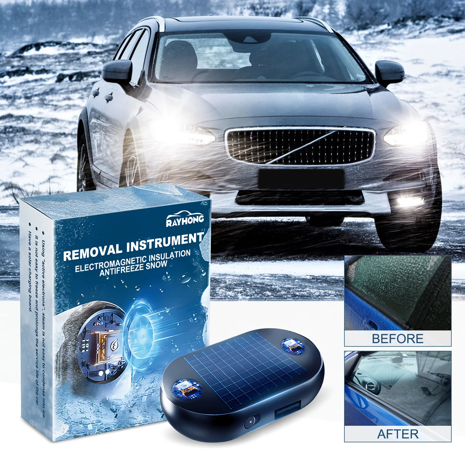 CarAntifreezingandsnowremovaldeviceforcarwindshieldsrearviewmirrorsquicksnow