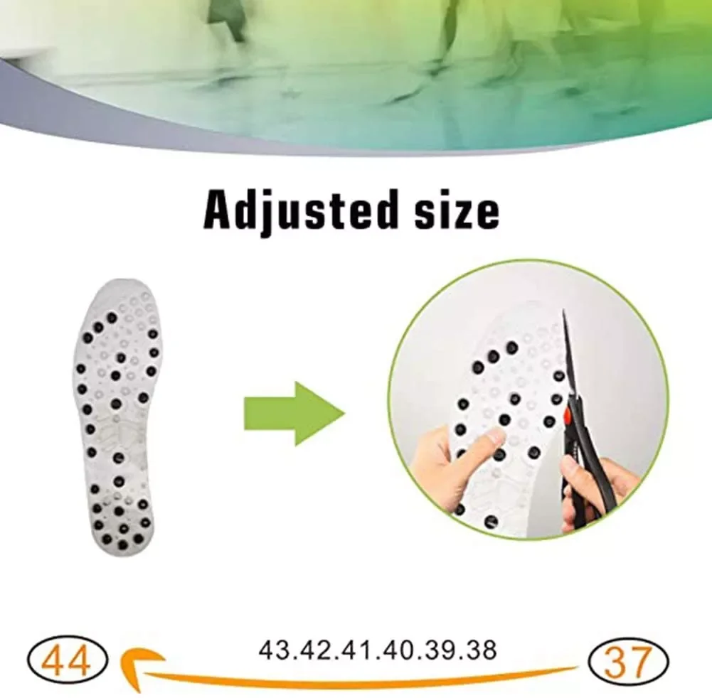 VIP New Unisex Feet Massage Insoles Magnetic Weight Loss Acupressure Slimming Insoles Foot Care Shoe Gel Inserts Insoles 4