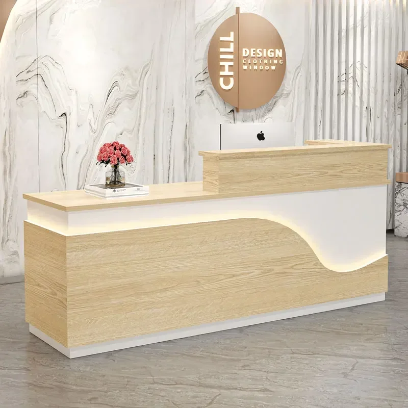 Lectern Simple Aesthetic Reception Desks Counter Cash Professional Entrances Tables Recepcion Salon De Belleza Shop Office Bar