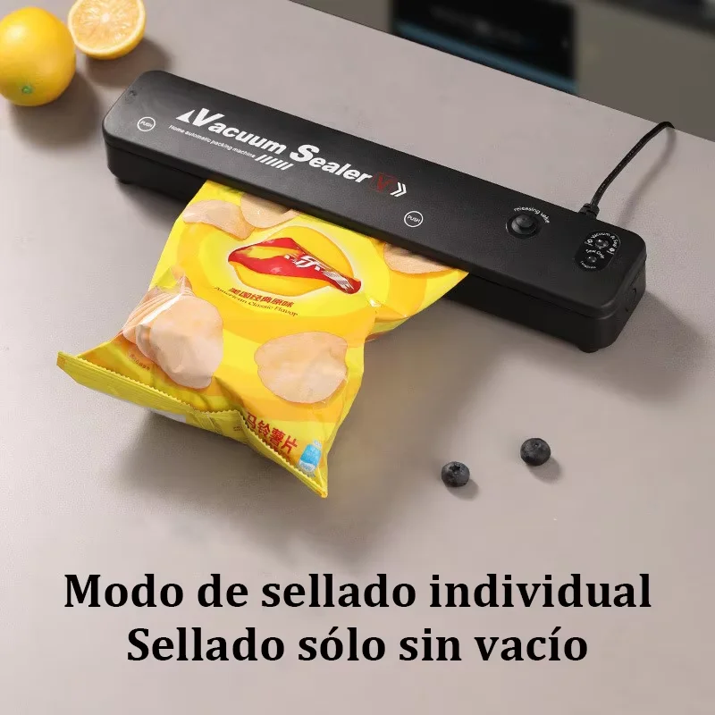 Food Vacuum Sealer Portable Sealing Machine Automatic Bag Sealer Kitchen Home Packaging Machine