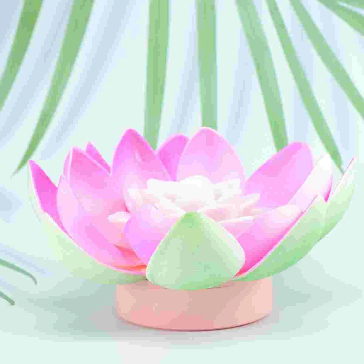 Lotus Lantern Night Light Flower Pool Candles Decorative Lights Floating