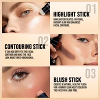 1 pièce couvre les cernes et les marques d'acné, bâton correcteur, ombre corporelle, ombre de nez, bâton de Contour pour créer un maquillage impeccable 6