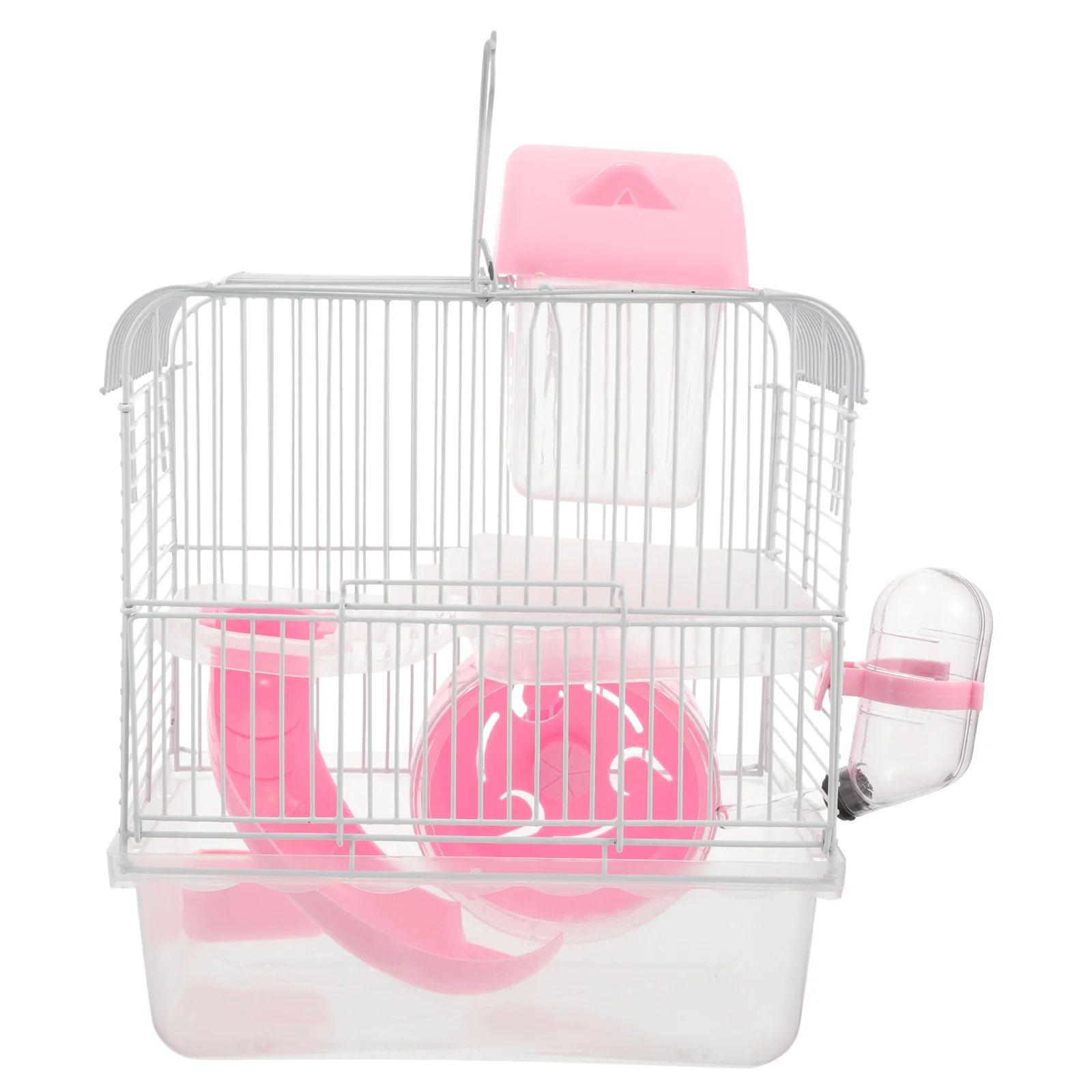 

Hamster Castle Cage Small Double-layer Hideout Guinea Pig Toys Rat Wire Plastic Chinchilla Travel