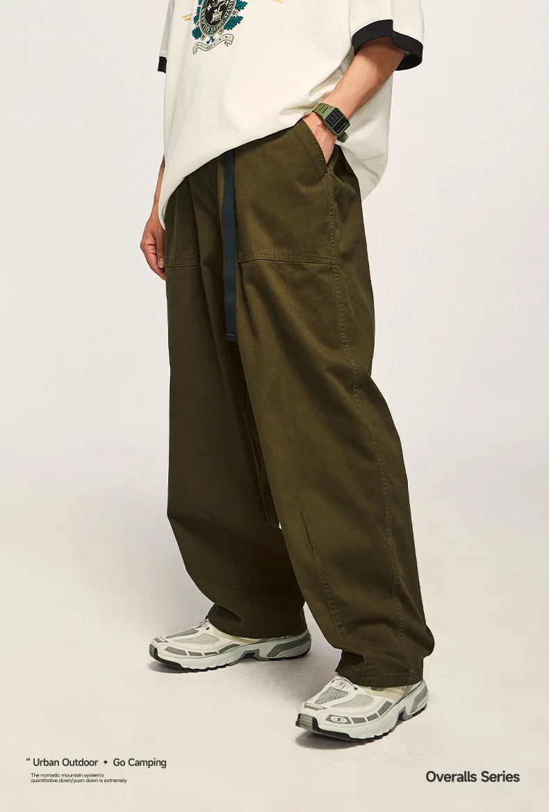 New Spring Summer Cargo Pants for Men Women Wide Pants Men's Straight Loose Pants Workwear Casual Long Pants Woman CargoPants