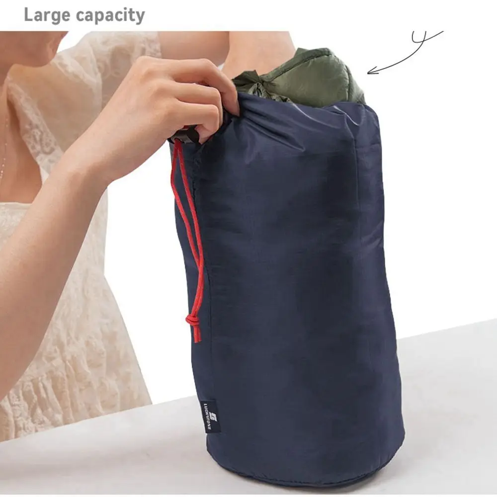 Description Picture 6 of itemOutdoor Camping Hiking Fitness Nylon Travel Storage Bags Ultralight Waterproof Down Sleeping Bags Drawstring Pouch Travel Kits