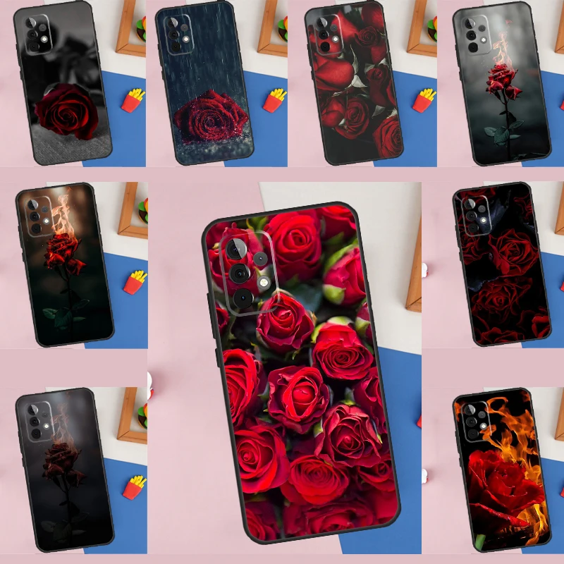 Elegant Red Rose Phone Case Cover