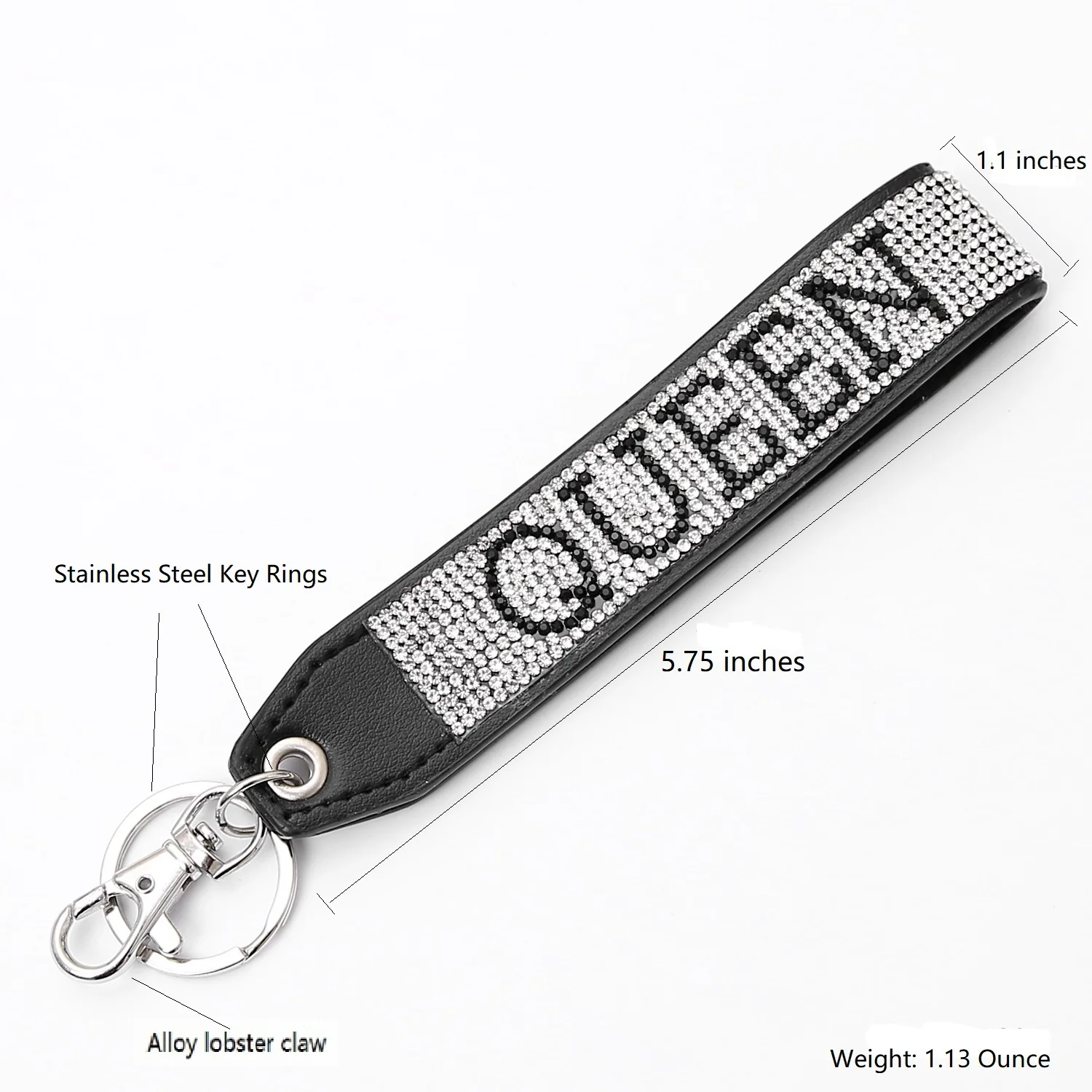 SKYJOINTS Wristlet Strap Leather Keychain Accessories For Women