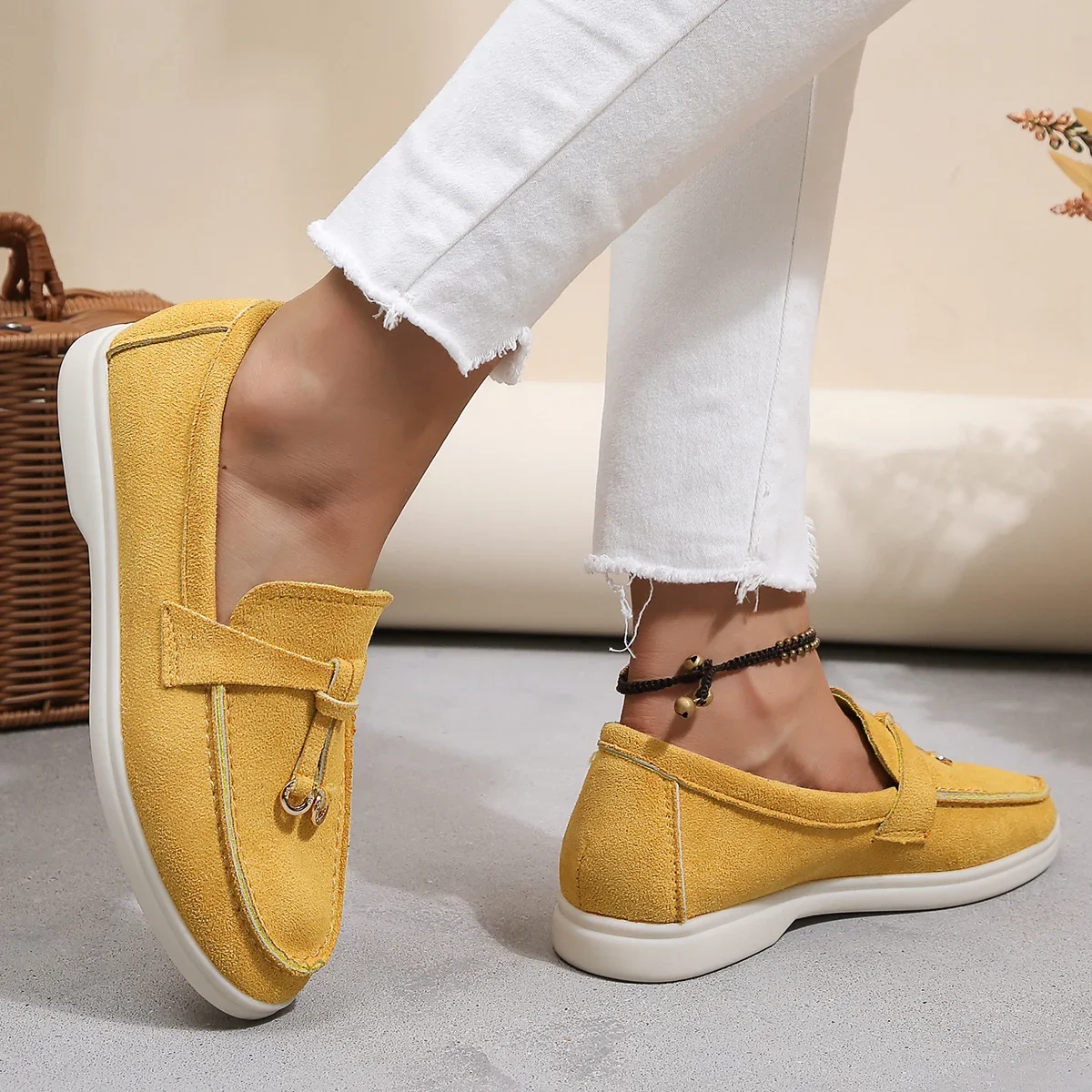 Woman Trend Women Loafers Slip on Ladies Flats High Quality Spring Autumn Casual Flat Single Shoe Sd917114bfa074eeaae1c14f5d61191fdV