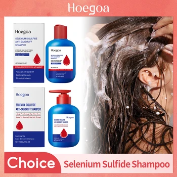 Selenium Sulfide Shampoo Deep Cleansing Remove Dandruff Reduce Scalp Itchy Balance Oil Strengthen Hair Roots Fluffy Hair Shampoo