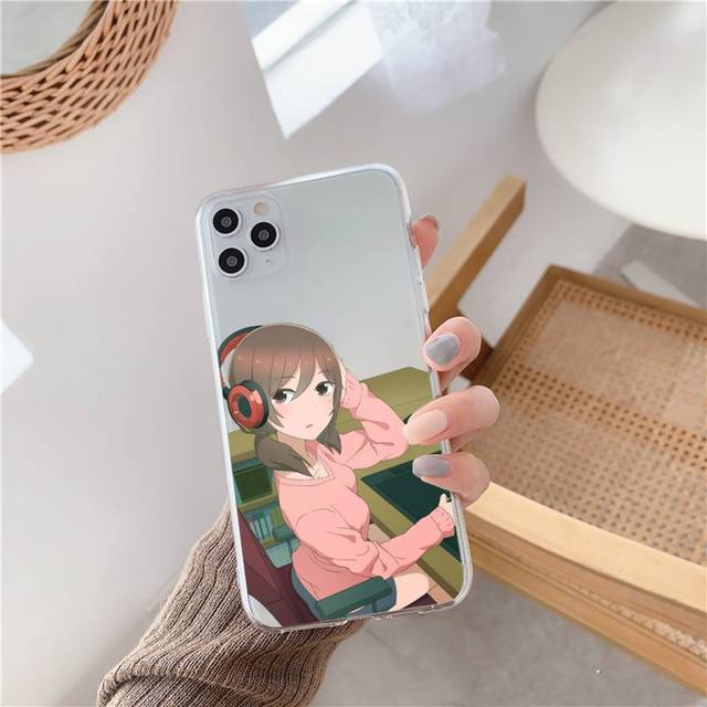 no Mudazukai anime Phone Case Transparent soft For iphone 12 11 13 7 8 6 s plus x xs xr pro max mini