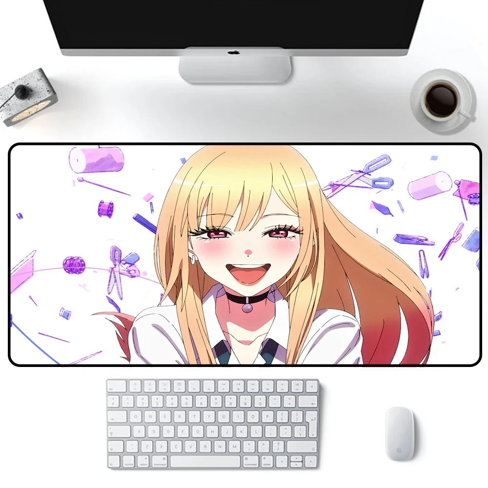 

Mairuige My Dress Up Darling Mouse Pad Table for Laptop Game Player Large Mousepad Keyboards Mat Top Quality Anime Mouse Mat