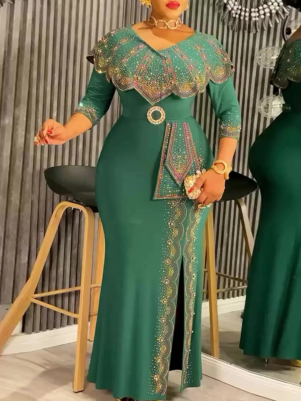 Chiffon Abaya For Woman Dubai Turkey Luxury Party Evening