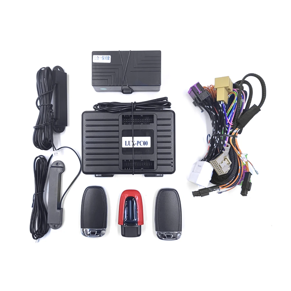 For Porsche Cayman 2013- Add Engine Push To Start Stop Remote Starter System PKE Keyless GO Easy CAN BUS OBD Plug Play Type