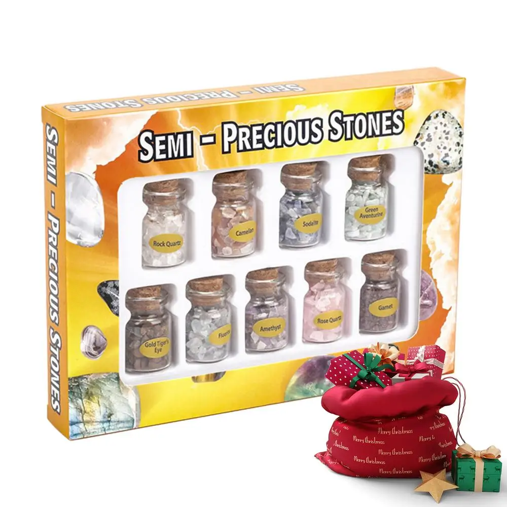 Crystals for Witchcraft Bottles Different Gemstone and Crystals for Spell Jars Small Crystal Chips Home Decoration Collection