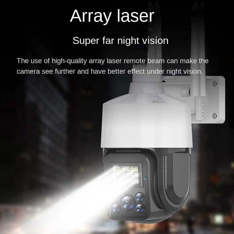 

5 Lens Ultra Large Wide Angle Wireless Wifi Camera Outdoor Waterproof 4.5 Inch Ball Machine Mobile Phone Remote Monitoring