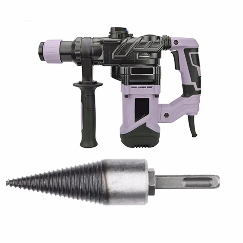 Percussion drill bit electric hammer drill bit Fast wood splitting rural safe wood breaker tool efficient Splitting wood cone