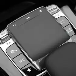 Clear TPU Car Center Control Screen Protector Cover for Touch Screen - Premium Trim for Mercedes - Benz (Silver)