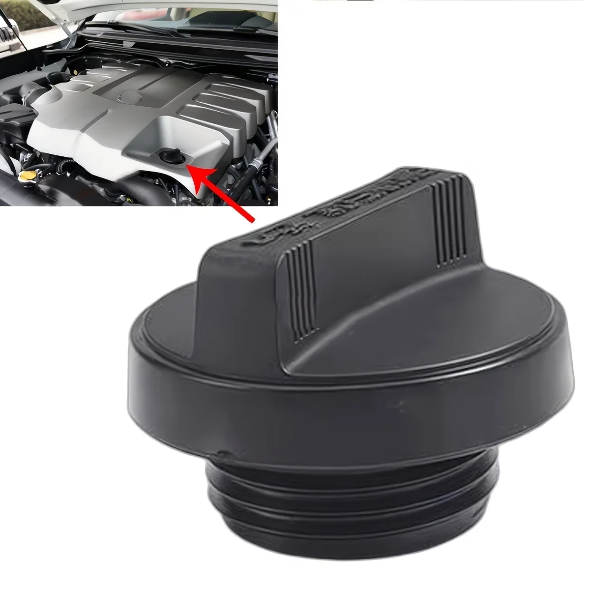 Tappo Serbatoio Olio Motore Auto 12180-0T010 12180-21010 12180-28010 per Toyota Corolla Yaris Camry Lexus Multi Modello - immagine 3