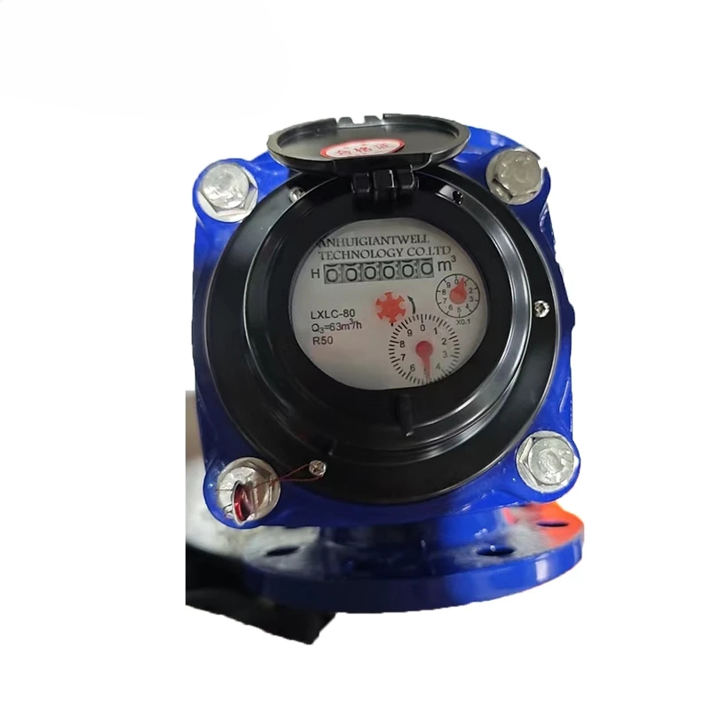 Removable Dry rotor Type Flange DN80 DN100 detachable mechanical water flow meter woltman hot water meter
