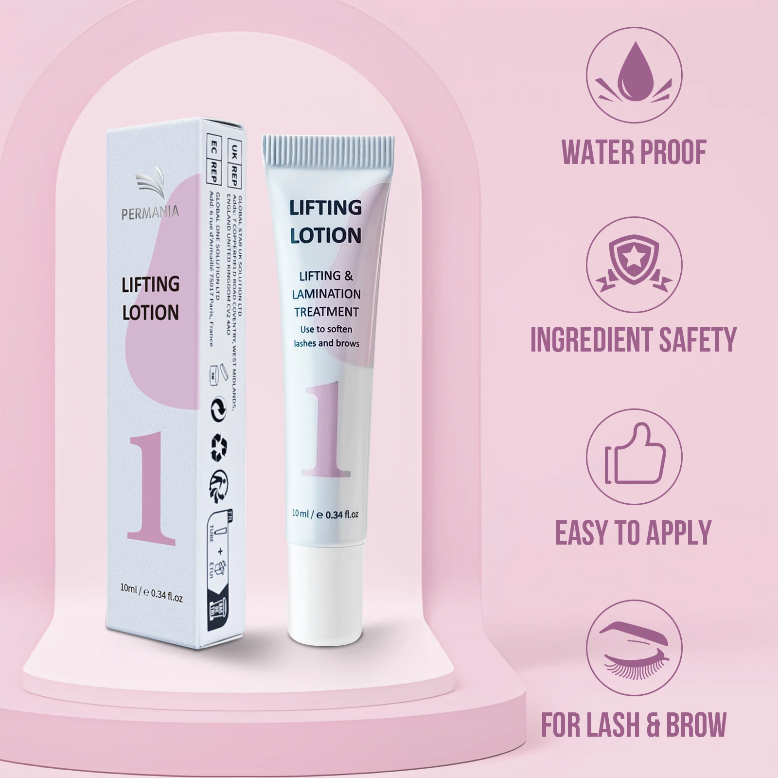 Description Picture 5 of itemPERMANIA Eyebrows Lift Lotion Single Bottle Brow Lamination Perm Cream 1#2#3 Lotion Emulsion Eyelash Lifting Makeup Tool