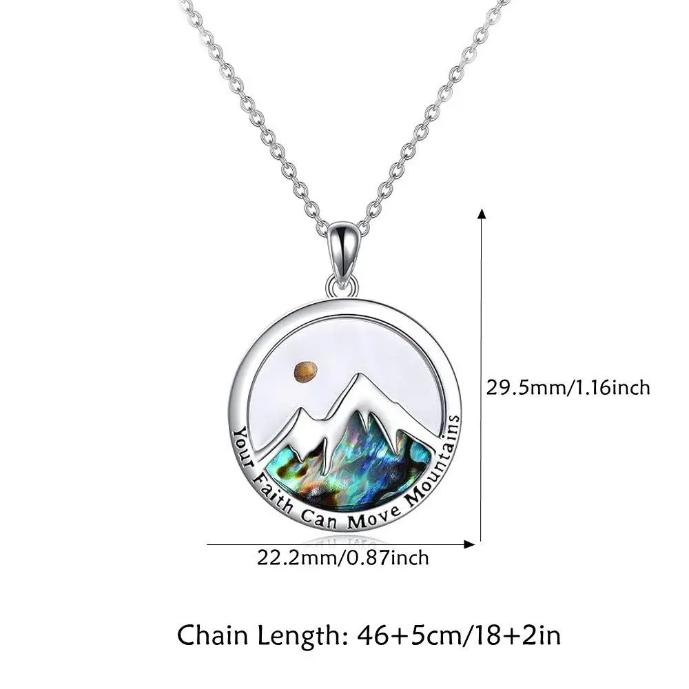 New Silver Color Mustard Seed Necklace Stainless Steel the Seed of Faith Pendant Necklace Round Pendant Shape Chain Necklace