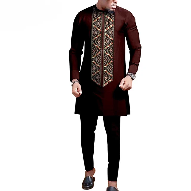 Seyi 2 Piece Dashiki Shirt and Pant - Image 3